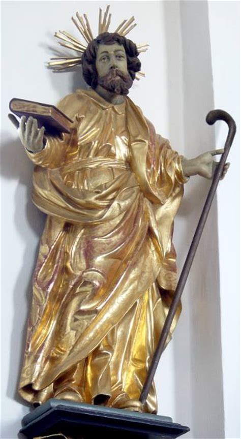 Hl. Jakobus der Jüngere (Walkerstange) und Hl. Philippus (Kreuz).